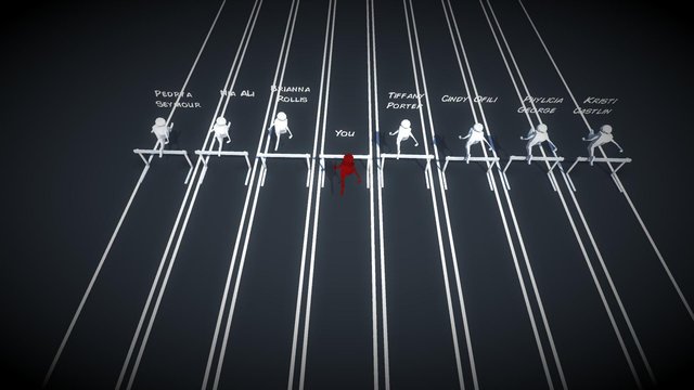 100m Hurdle Race Simulator