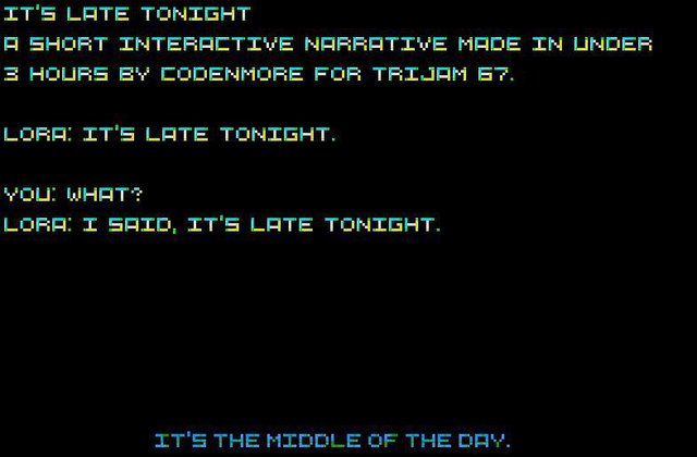 It's Late Tonight