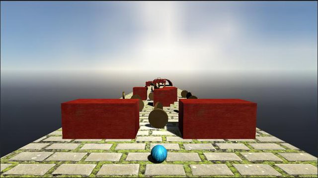 Ball Rolling Down A Hill