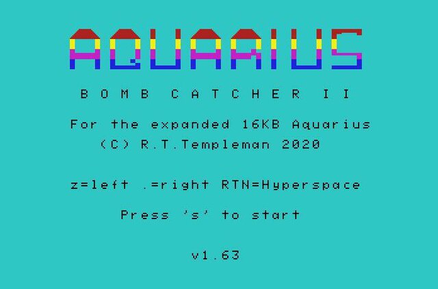 Bomb Catcher II - Mattel Aquarius 4K 8K 16K