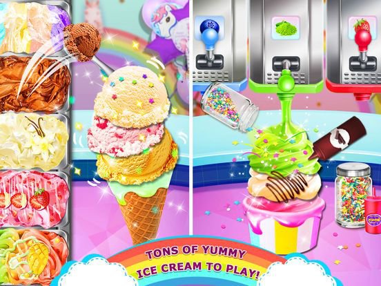 Rainbow Unicorn Ice Cream!