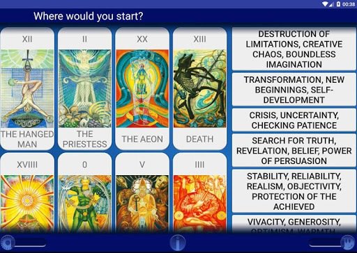 Tarot Thoth trainer
