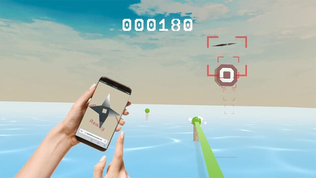 Ninja Star: Web Motion Game Experiment