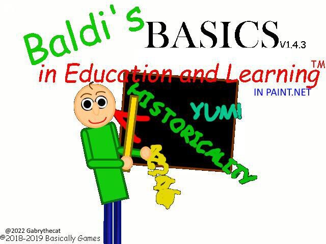 Baldi's Basics In Paint.Net