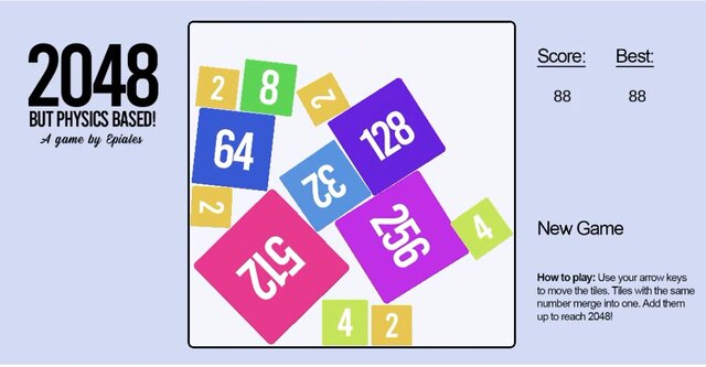 2048 But Physics Based
