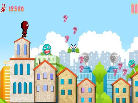 Crazy Christmas Ginger-bread Boy Town House Jump Lite