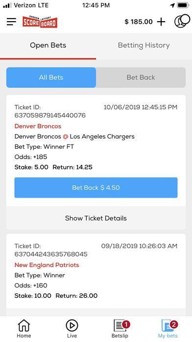 Scoreboard by Oregon Lottery