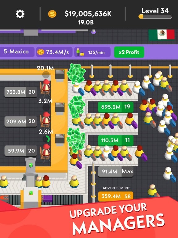 Idle Passport Tycoon