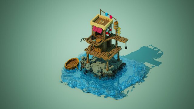 voxel 3D fisher tower