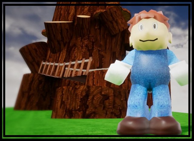 3D Easter-Platformer in the Woods