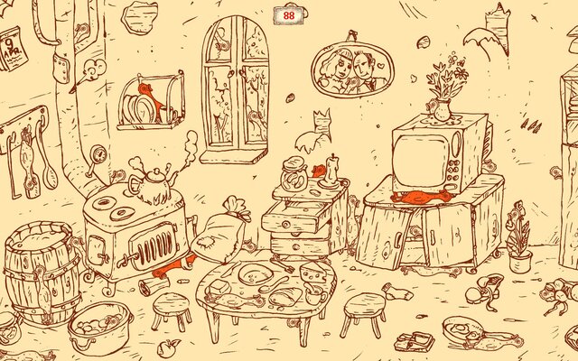 100 hidden Cats: Kitty House 2