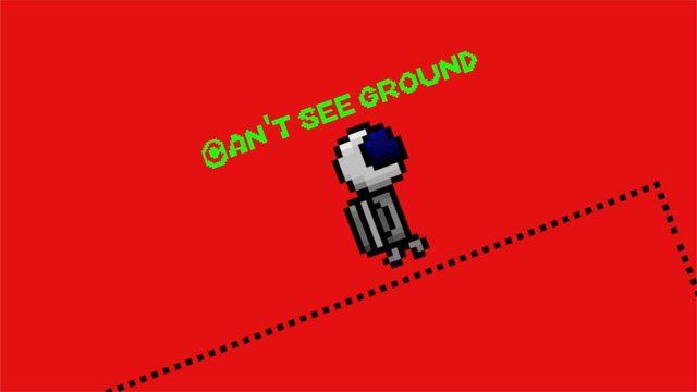 Can't see ground