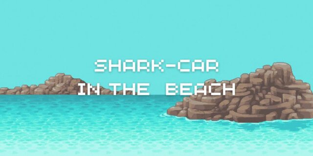 Shark-Car In The Beach