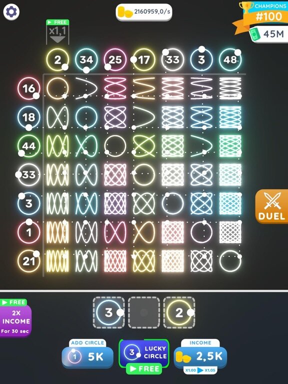 Lissajous Clicker