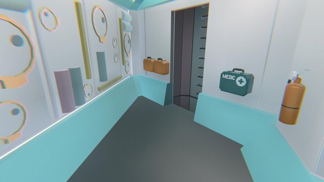 [WEB DEMO] Low Poly Sci Fi Corridor