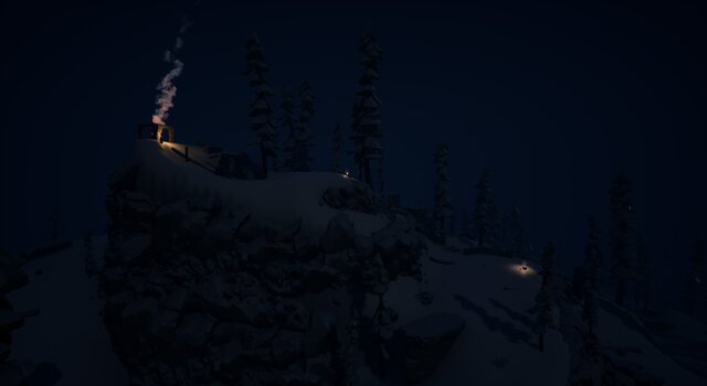 Through the snow