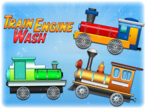 Train Engine Wash: Toddler Train Sim