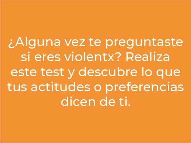 Violenciómetro - Jóvenes y adultos