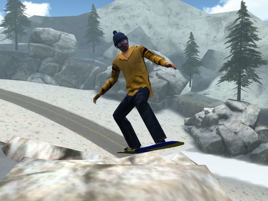 3D Snowboard Racing - eXtreme Snowboarding Crazy Race Games