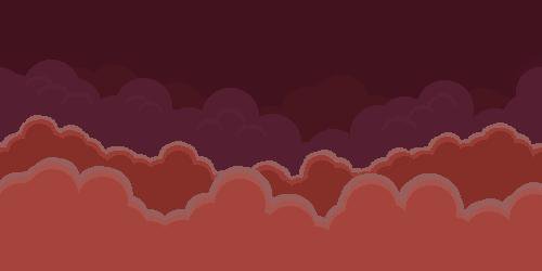 Cloudy Sky Pixel Art Infinite Background [FREE]