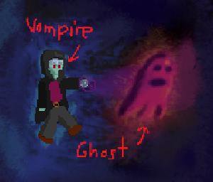Vampire with Ghosts