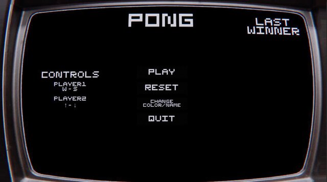 Pong StudyProject