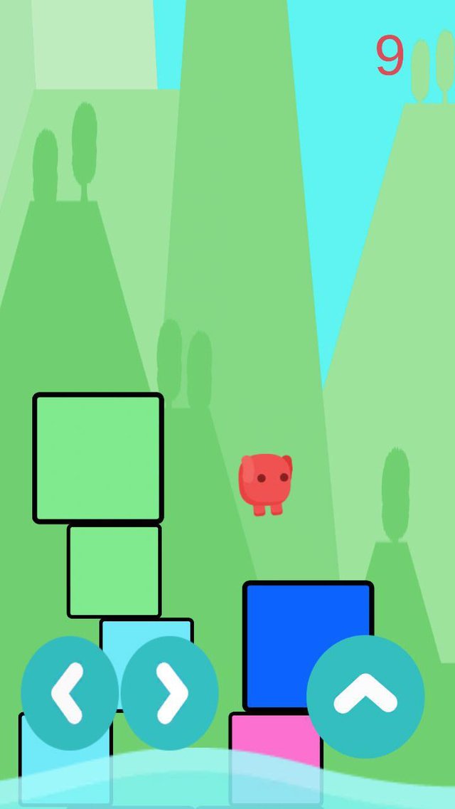 Flood escape, mobile game