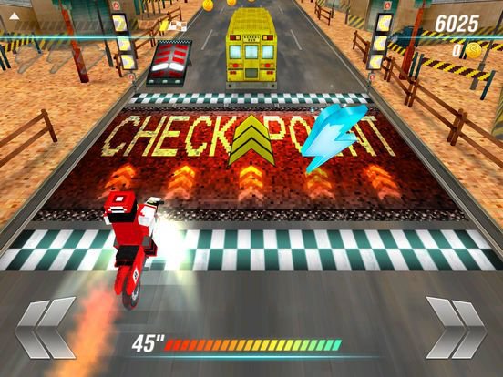 Dirtbike Survival . Block Motorcycles Racing Game