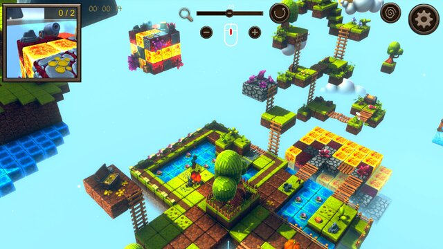 Hidden Cube World Top-Down 3D