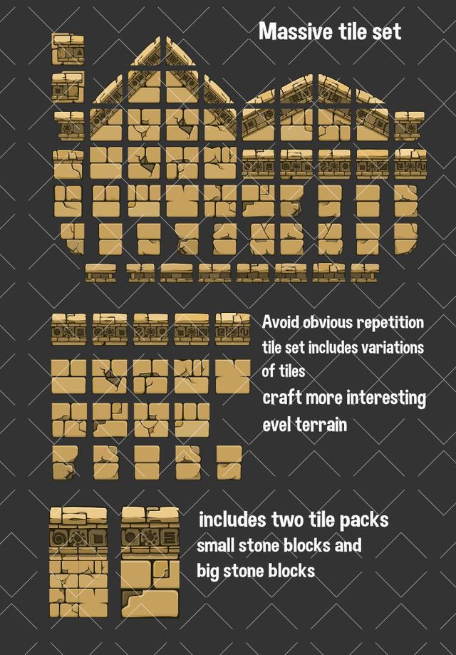Temple tile set