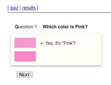 Test your knowledge of pink