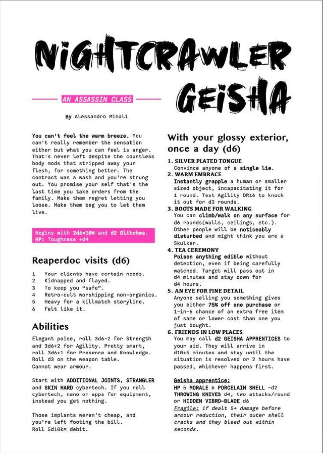 Nightcrawler Geisha | A CY_BORG Class