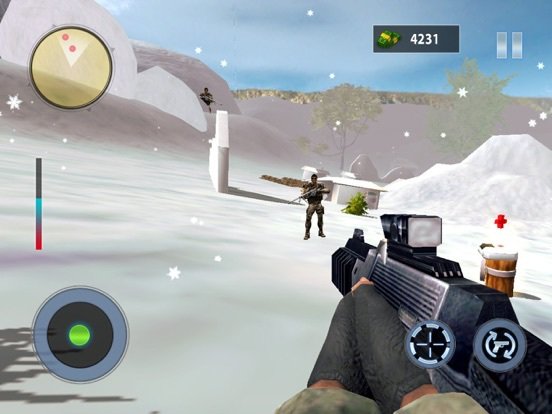 Snow Mountain Sniper Shooting