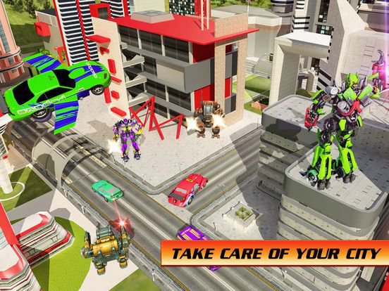Flying Car War Hero Robot
