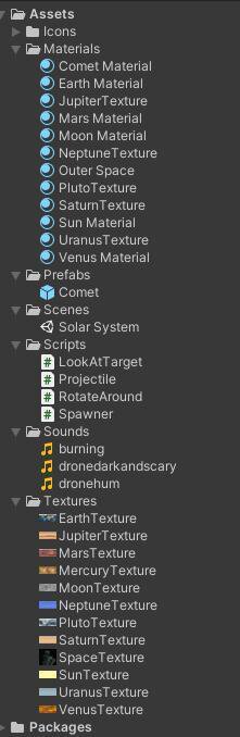 Solar System project (antonsutherland)