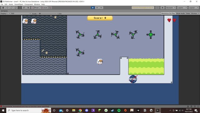 2D Platformer Tutorial (kristinamalkowski)
