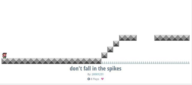Don't fall in the spikes