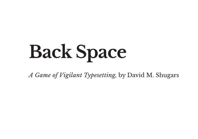 Back Space