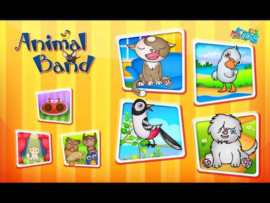 123 Kids Fun ANIMALS BAND - Music Educational Game