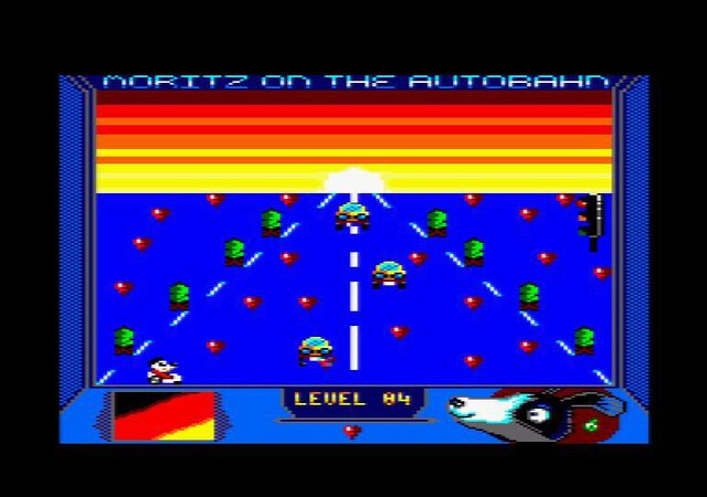 Moritz On The Autobahn (CPC Amstrad 128k)