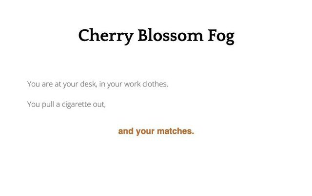 Cherry Blossom Fog
