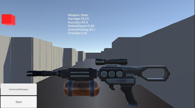 Procedural Weapon and Level Generation for FPS Shooter