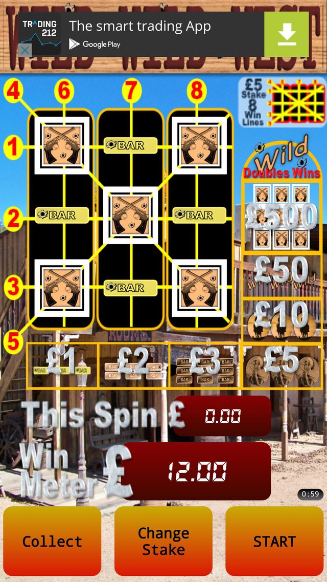 WILD WILD West Fruit Machine