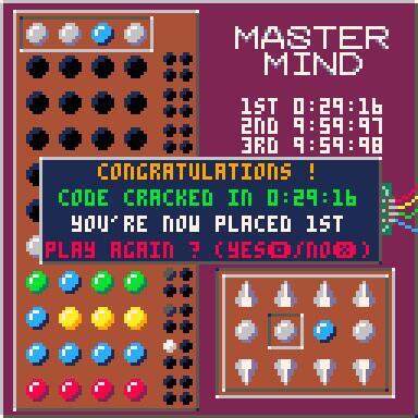 Pico8 MasterMind