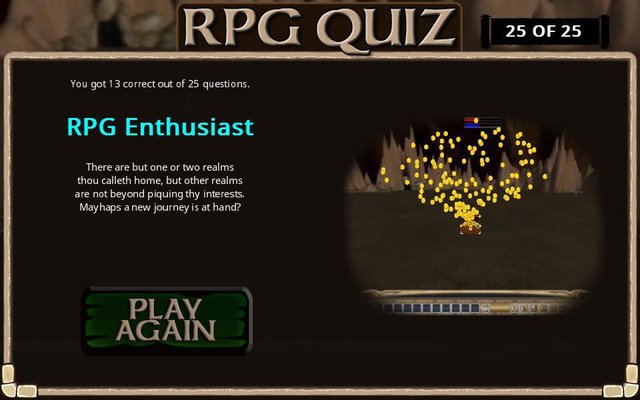 RPG Gaming Quiz