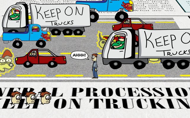 A Case of the Mondays (kabeebus, Walker Perkins, Fartlett)