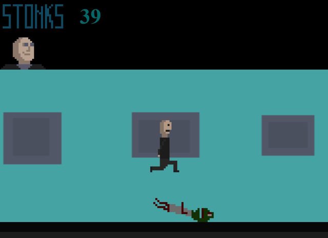 An outdated stonks game