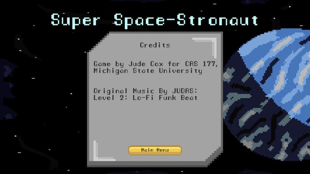 2D Platformer - Super Space-Stronaut (coxjude)