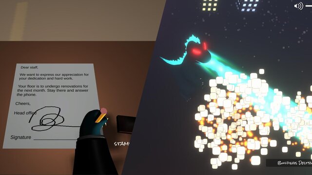 Duality of a Nuclear Lizard