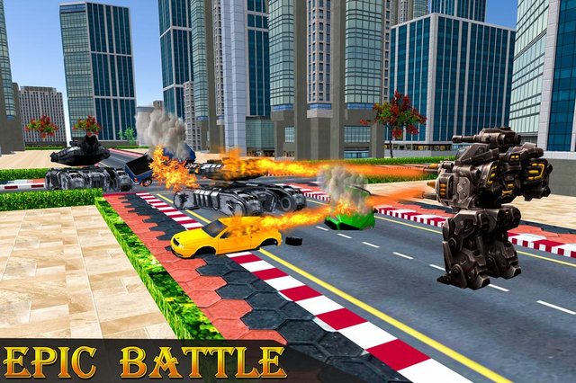 Police Robot Transform Rampage